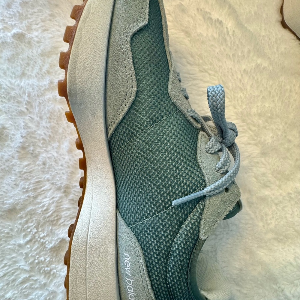 New Balance - 327 Juniper / Dark Juniper Low Top Sneakers - Picture 11 of 13